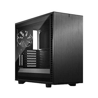 Fractal Design Define 7 Black Brushed Aluminum/Steel E-ATX Silent Modular Tempered Glass Window Mid Tower Computer Case