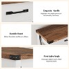 43" Console Table with Drawers & Open Shelf, Entryway Table£¬2-Tier Narrow Sofa Table for Entryway, Living Room, Corridor,White - 3 of 4