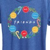 Women's - Friends - Christms Wreath Logo Short Sleeve Graphic T-Shirt - 2 of 4
