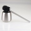 iDESIGN Forma Toilet Brush Brushed Stainless Steel: Durable Holder, Bathroom Cleaning Accessory - 4 of 4
