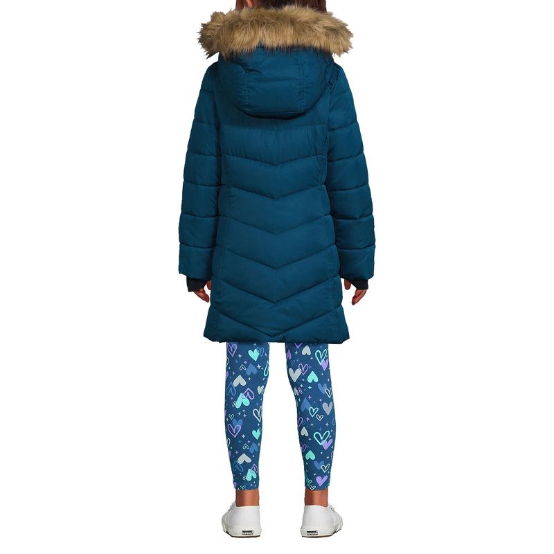 Lands' End Kids Winter Fleece Lined Down Alternative ThermoPlume Coat, 2 of 4