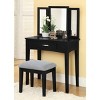 Brassex Leilani Vanity Table Set - image 2 of 4