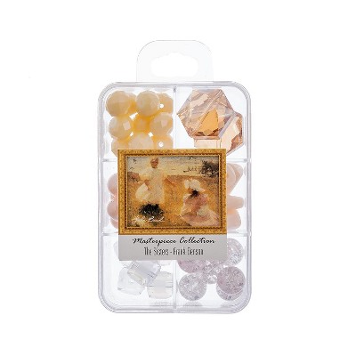 John Bead Masterpiece Collection Mixed Glass Bead Box The Sisters by Frank Benson 85g