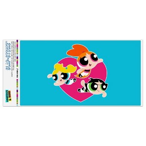 Powerpuff Girls Heart Automotive Bumper Sticker - 1 of 4