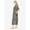 Woman Within Plus Size Roll-Tab Sleeve Crinkle Shirtdress - 4 of 4