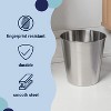 happimess Nolan Modern Classic Smooth Steel 2-Gallon Wastebasket - 3 of 4