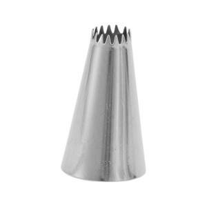 Unique Bargains Piping Tip Stainless Steel Silver Tone 0.7"x1.3" 1 Pcs - 1 of 3