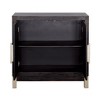 Treasure Trove Accents 2 Door Cabinet Medici Black/Gold: Modern Style, Champagne Handle, Divided Storage - 4 of 4