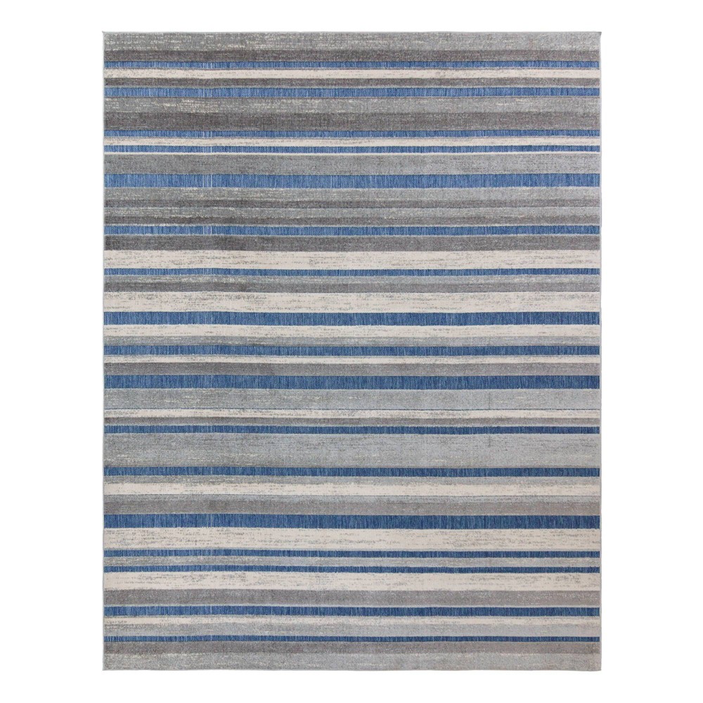 Photos - Area Rug 8' x 10' Fosel Muxia Outdoor Rug Navy - Avenue33