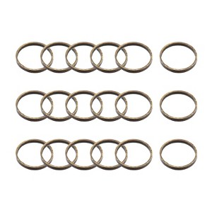 Unique Bargains Round Hollow Open Bezel Linking Ring for Jewelry Making 20 Pcs - 1 of 4