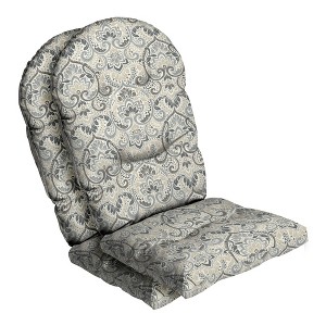ARDEN Outdoor Plush Modern Tufted Rocking Chair Cushion, Set of 2, 20 x 18, Water Repellent, Fade Resistant - 1 of 4