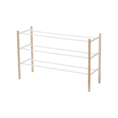 Yamazaki Home - Expandable Shoe Rack (18" H) - Steel - White