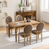 Sapphtopaz French Style Dining Chairs Set of 2 Upholstered Backrest Chair for Kitchen, Dining Room - 2 of 4