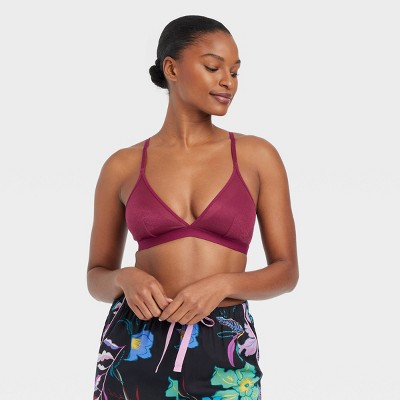 Women's Shimmer Bralette - Auden™ Cherry Pink M : Target