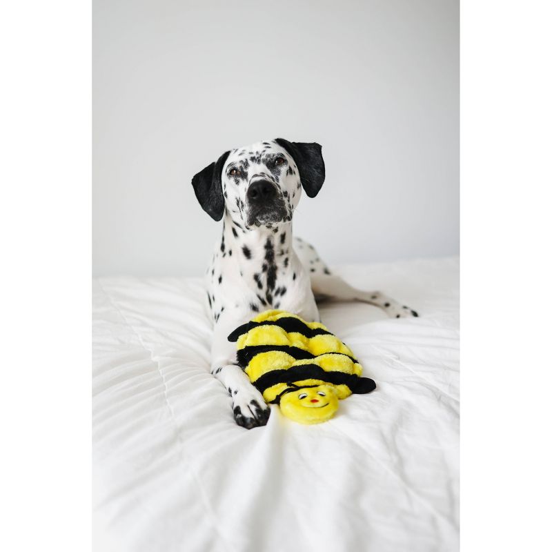 ZippyPaws Bertie the Bee Squeakie Crawler Dog Toy, 3 of 10