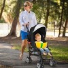 Infans Baby Lightweight Stroller, Compact Travel Stroller, Adjustable Backrest & Canopy, Foldable Umbrella Stroller for Toddlers, Black - 3 of 4
