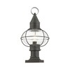 Livex Lighting Newburyport 1 - Light Post Light in  Charcoal - 4 of 4