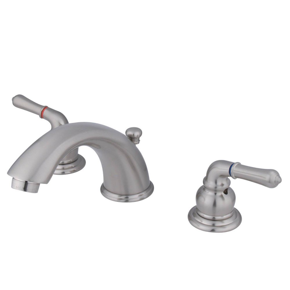 Photos - Tap Kingston Brass Widespread Bathroom Faucet Satin Nickel -  Satin Nickle 