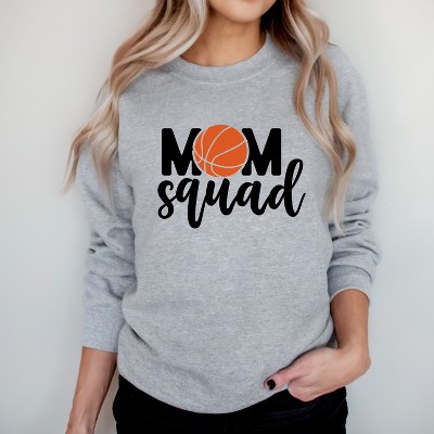 Simply Sage Market Women's Graphic Sweatshirt Mom Squad Basketball
