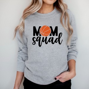 Simply Sage Market Women's Graphic Sweatshirt Mom Squad Basketball - 1 of 4