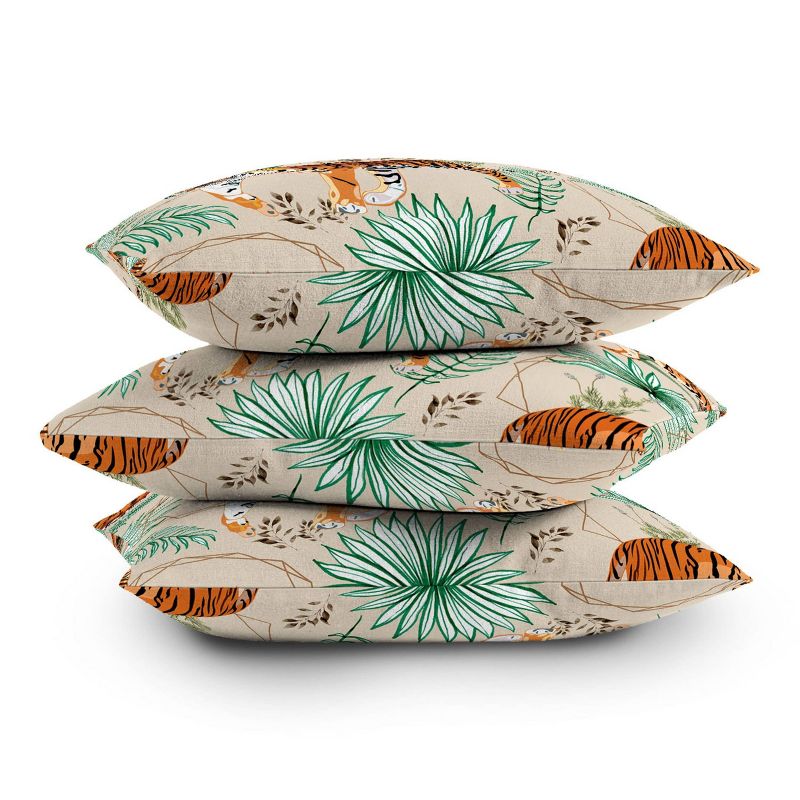 18&#34;x18&#34; 83 Oranges Tropical and Tigers Square Throw Pillow Orange - Deny Designs, 5 of 6