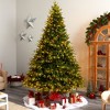 Nearly Natural 9-ft Colorado Mountain Fir Natural Look Artificial Christmas Tree with 900 Multi LED Lights and 4600 Bendable Branches - 4 of 4