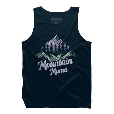 Men's Design By Humans Mountain Mama Camping Adventure Mom By Flowerr Tank Top