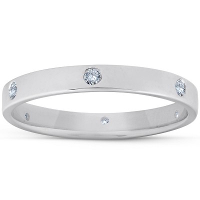 Pompeii3 14k White Gold Diamond Eternity Anniversary Band