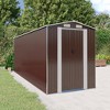 vidaXL Garden Shed Dark Brown Galvanized Steel 75.6 x 205.5 x 87.8 in - 2 of 4