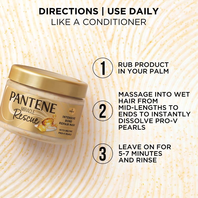 Pantene Pro-V Miracle Rescue Intensive Bond Repair Mask Conditioner - 10.1 fl oz, 6 of 14