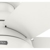Hunter Fans 52" Lilliana Lighted Ceiling Fan Fresh White Finish with Integrated LED and Pull Chain Control - 2 of 4