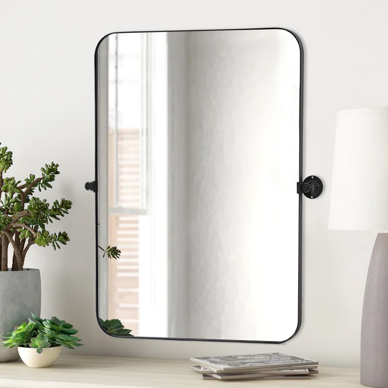 Neutypechic Metal Frame Pivot Bathroom Vanity Mirror, 2 of 8