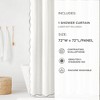 Lush Decor Coastal Chic Scallop Edge Shower Curtain - 2 of 4