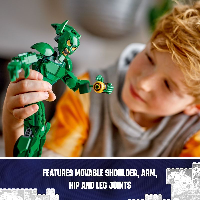LEGO Marvel Green Goblin Construction Figure Building Toy 76284, 4 of 8
