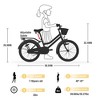 Vynxaria 20-Inch Yellow Girls' Bike with Basket - Ages 7-10 - 4 of 4