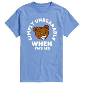 Men's - Instant Message - Tired Simply Unbearable Short Sleeve Graphic T-Shirt - 1 of 4