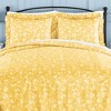 Collections Etc Floral Scroll Ruffled Edge Plissé Pillow Sham - 2 of 3