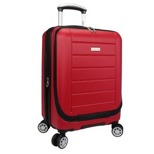 World Traveler Dejuno Compact 20" Carry-on Luggage with Laptop Pocket - 1 of 4