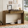 Bella Depot 55.1“ Entryway Console Table with Fluted Design, Oval Top and 2 Drawers for Entryway and Living Room - 2 of 4