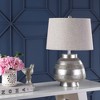 24" Ziggy Resin Table Lamp (Includes LED Light Bulb) Silver - JONATHAN Y: Modern Accent, No Assembly Required - 3 of 4