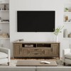 Rowan 72" TV Stand for TVs up to 80" Smoky Brown - Wyndenhall: Contemporary Media Console with Drawers - 3 of 4
