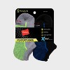Hanes Premium Boys' 6pk No Show Athletic Footbed Socks - Colors May Vary - 3 of 3