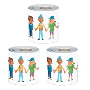 Carson Dellosa Education All Are Neighbors Rolled, 65 Feet Per Roll, Pack of 3 - 1 of 4