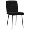 vidaXL Dining Chair Set of 2 Black Velvet (100% polyester), plywood, metal - 3 of 4