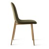 Oslo Modern Design Dining Chair Set Of 4 and 8, Linen Dining Chair with Oak Metal Legs, Indoor Furniture - Maison Boucle - 4 of 4