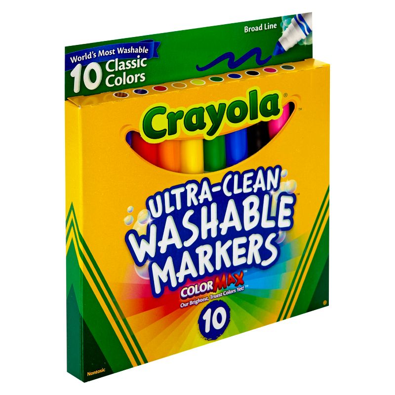 Crayola 10ct Washable Broad Line Markers - Classic Colors, 2 of 6