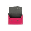JAM Paper Italian Leather Business Card Holder Case w/Angular Flap Fuchsia Pink 233329912 - 3 of 4