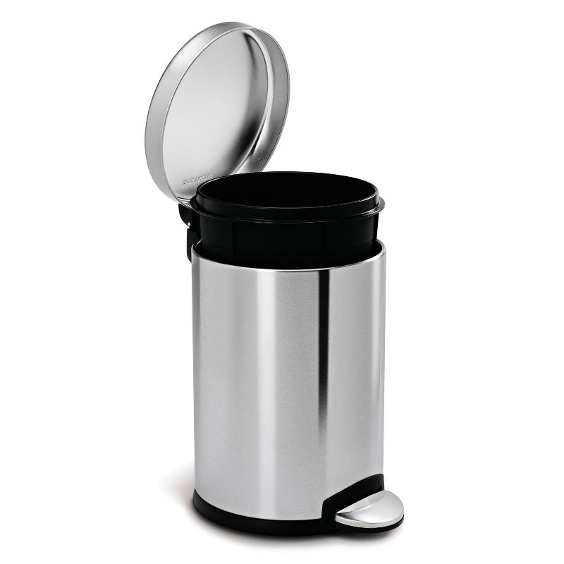 simplehuman 4.5L Round Step Trash Can, 3 of 5