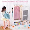 Kid Clothes Hanger with Lighted Mirror Girl Dress-Up Storage Armoire Clothing Rack and Storage Bin - 4 of 4