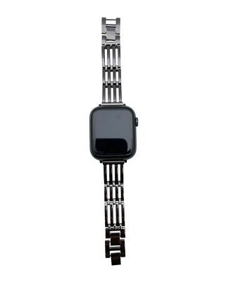 Olivia Pratt Gunmetal Thin Bracelet Style Apple Watch Band 42mm : Target
